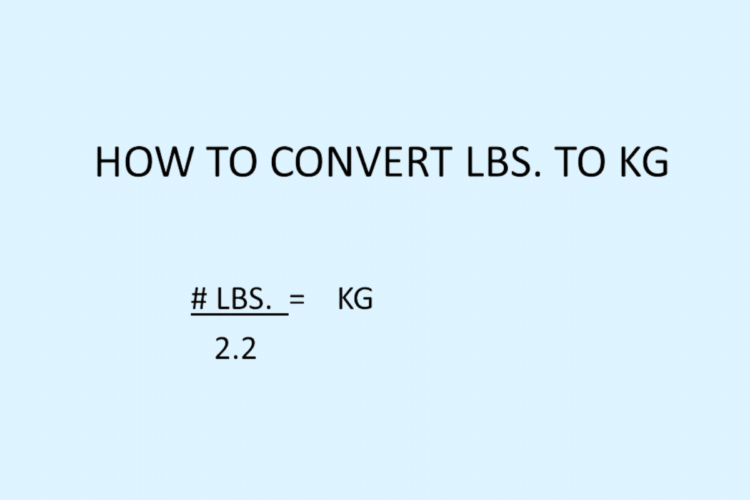 Convert Pounds to Kilograms