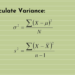 How to Calculate Variance